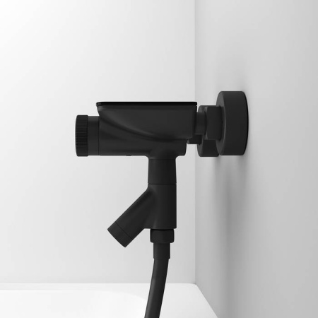 Смеситель для ванны IDDIS Shelfy с управлением Push Control, черный матовый (SHEBLBTi02WA)